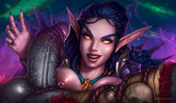 1boy 1girls 2019 areolae balls big_breasts big_penis blizzard_entertainment blood_elf breasts bwonsamdi duo elf faceless_male female hair large_penis loa_(warcraft) male nipples penis pointy_ears straight thick_penis valyasha vein veiny_penis video_games vincentcc warcraft world_of_warcraft yellow_eyes zandalar