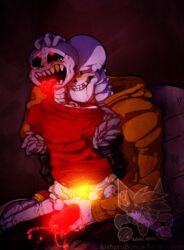 animated_skeleton blood bodily_fluids bone brother brothers duo gay handjob hi_res humanoid humanoid_penis incest lizheru lizherubones male male/male papyrus penile penis red_penis red_tongue sans sex sibling skeleton tongue undead underfell undertale undertale_fanfiction video_games