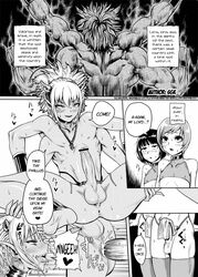 4_arms anal_sex balls demon english_text erection femboy gay loincloth male multi_arm multi_limb multiple_boys muscular muscular_male nude penis sgk thighhighs yaoi