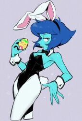 blue_eyes blue_skin bunnysuit easter_egg lapis_lazuli_(steven_universe) uravity98114