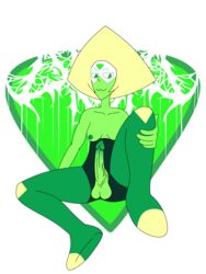 2019 absurd_res cartoon_network digital_media_(artwork) erection futa_only futanari gem_(species) green_skin hi_res intersex m-47 penis peridot_(steven_universe) solo_futa steven_universe topless