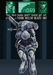 giantess gigantic_breasts humanoid metal_gear_rex pixel_art skolerin