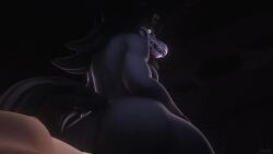 3d_animation animated animtrix big_ass big_breasts cryptiacurves girl_on_top huge_ass human_on_anthro mal0 malo no_sound scp-1471 scp-1471-a scp_foundation skull_head straight tagme thick_thighs video