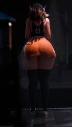 3d animated ass back_view d.va gigaenjoyer huge_ass overwatch sound standing tagme thick_thighs video wide_hips