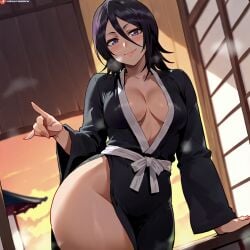 1girl ai_generated female_focus hi_res kuchiki_rukia medium_breasts thick_thighs zane.ai