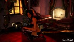 3d arab_female arabian_female bdo beurette black_desert black_desert_online black_hair commentary_request dark-skinned_female exposed game_screenshot irl_character shiny_pantyhose yourbdoslave