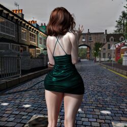 ass minidress red_hair scottish_female sexy