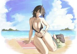 1girls ayase_yuu beach bikini female phase_connect phase_connect_jp s7v7n virtual_youtuber