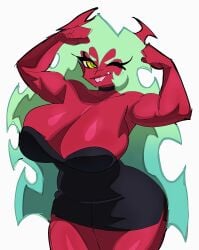 1girls accurate_art_style big_breasts big_thighs breasts breasts_bigger_than_head breasts_out busty busty_female cleavage cleavage_overflow covered_nipples curvaceous curvaceous_figure curvy curvy_body curvy_female curvy_figure curvy_hips demon demon_girl enormous_breasts female female_focus female_only fleshpie669 giant_breasts gigantic_breasts hourglass_figure huge_breasts huge_thighs large_breasts looking_at_viewer massive_breasts medium_breasts muscular muscular_female panty_&_stocking_with_garterbelt perky_breasts perky_nipples pinup revealing_clothes scanty_daemon tits_bigger_than_head tits_out toned toned_body toned_female