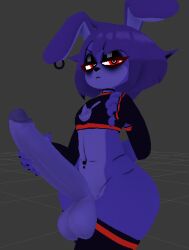 1boy big_ass big_cock big_penis bonfie bonfie_(cryptia) bonfie_(cryptiacurves) bonnie_(cally3d) bonnie_(fnaf) cryptiacurves femboy fredina's_nightclub jordevoir male_only playtime_bonnie purple_balls purple_body purple_penis solo solo_focus solo_male stockings