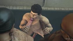 3boys 3d animated asian bald bandanna black_hair blowjob cock_gobble cock_hungry cock_worship cum_hungry dark-skinned_male dark_skin dead_or_alive dead_or_alive_5 deep_blowjob double_handjob erect_nipples erection fellatio gay giving_head going_down_on handjob handjob_while_sucking holding_penis huge_cock interracial jann_lee kneeling_oral_position male_focus male_nipples male_only mouthful multiple_boys multiple_males multiple_penises muscles muscular muscular_male no_sound nude oral oral_sex penis_in_mouth pipedude rig_(doa) stroking_cock sucking sucking_off sunglasses tagme tattoos testicles two_on_one veiny_penis video yaoi zack_(dead_or_alive)