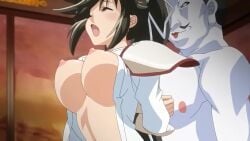 10s 2010s 2013 2d animated ass breasts cum female fuurinkanzan hentai japanese_voice_acting male marigold_(company) nipples sex sound tagme video