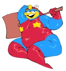 anthro bird blue_body blue_feathers chubby_male crossdressing crossdressing crossdressing crossdressing_male daddy dilf dress fat_belly fat_male fat_thighs femboy gay gloves grin half-closed_eyes hammer headgear headwear king_dedede kirby_(series) male male_only nasty nintendo nipples_covered overweight_anthro overweight_male penguin red_dress red_gloves red_stockings red_thong red_underwear smile solo solo_male stockings thong tight_clothes tight_clothing tight_dress zzmagnetzz