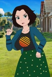 emma myers from a minecraft movie by xusisidie