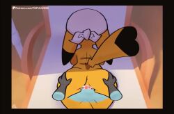 1boy 1girls 2d alkaline_(tofuuu) animated anthro anthro_on_anthro ass bodily_fluids cock cum cum_inside dick female female_penetrated from_behind grabbing_ass lucario male nintendo no_sound penetration penis pikachu pink_penis pokemon pokemon_(species) sex straight straight_sex tagme tofuuu tofuuucubed vaginal vaginal_penetration vaginal_sex video