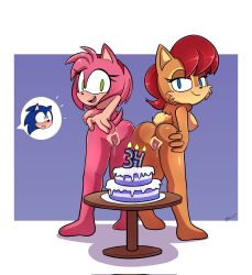 amy rose from archie comics by miguel layme