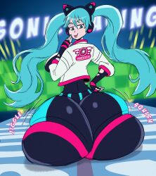 hatsune miku from sonic (series) by drawsputin