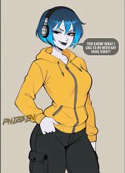 ai_art ai_generated caption dialogue female female_focus female_only mc_vibes mc_vibes_(phizben) original_character phizben story word_balloon