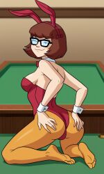 ai_generated ass bigmic145 breasts bunny_ears bunny_girl bunny_tail bunnysuit cartoon_network casino feet foot_fetish orange_pantyhose pantyhose playboy_bunny red_hair scooby-doo scooby-doo!_mystery_incorporated shoes velma_dinkley velma_dinkley_(mystery_incorporated)