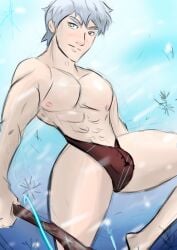 1boy bara barakando dreamworks dreamworks_animation giant jack_frost macro male male_only paramount_pictures rise_of_the_guardians solo yaoi