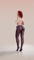 1girls 3d ass big_ass blender cd_projekt_red dat_ass female female_only niodreth pantyhose solo solo_female the_witcher the_witcher_(series) the_witcher_2 the_witcher_3:_wild_hunt topless triss_merigold