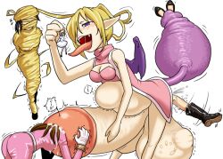 10s 1futa 2012 5girls anal_vore balls belly belly_bulge big_belly blonde_hair breasts clothed clothing cock_vore demon demon_girl demoness erection female female_prey fully_clothed futa_on_female futadom futanari futanari_pred hair_vore human hyper_balls hyper_penis isutasshu@bangohan larger_futanari light-skinned_female light-skinned_futanari light_skin long_hair mini_giantess monster_girl mostly_nude multiple_prey open_mouth oral_vore partially_clothed penis size_difference smaller_female succubus tail tail_vore tongue tongue_out vore