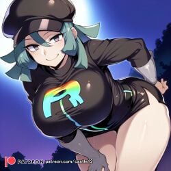 1girls ai_generated alternate_breast_size big_breasts breasts busty castle12 curvaceous curvy curvy_body curvy_female curvy_figure female huge_breasts large_breasts pokemon sweat sweating sweaty sweaty_body sweaty_breasts team_rainbow_rocket_grunt_(female) team_rocket_grunt thick_thighs thighs venus_body voluptuous