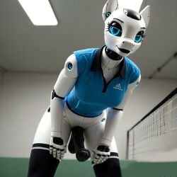 ai_generated anthro futanari horsecock pony robot tennis_uniform