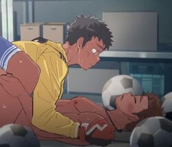 2d abs animated blush gay gay_anal gay_male gay_sex implied_anal implied_sex leeksaltboy loop looping_animation missionary missionary_position negishiokun pecs pleasure_face sport sports_uniform sportswear sweat sweatdrop sweating sweaty sweaty_body tagme video yaoi