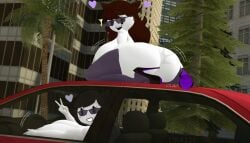 3d big_ass big_breasts car clapping_cheeks dra111_(artist) dragon316 grand_theft_auto_vi high_heels jaiden jaiden_animations jaidens_mom looking_at_viewer rockstar_games source_filmmaker