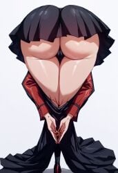 ai_generated akame_(akame_ga_kill!) akame_ga_kill! camel_toe huge_ass praise_da_booty_(meme)