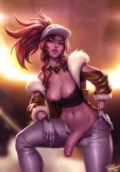 1futa abs akali alternate_costume areola_slip areolae ball_bulge balls balls_under_clothes breasts bulge dickgirl edit erect_nipples futa_only futanari half-erect intersex k/da_akali k/da_akali_prestige_edition k/da_series league_of_legends looking_at_viewer nipple_bulge nipple_slip nipples penis penis_out personalami solo testicle_bulge testicles