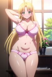 ai_generated arisato_yu asia_argento big_breasts high_school_dxd lingerie thick_thighs