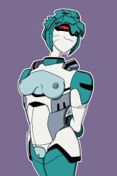 1girls breasts clitoris female female_only kingshamming lyzack medium_breasts nipples pussy red_eyes robot robot_girl robot_humanoid solo solo_female transformers transformers_animated vagina