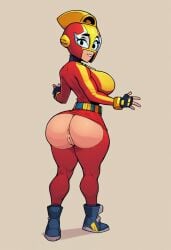 1girls 2020s 2024 ai_generated ass big_ass big_breasts brawl_stars breasts female iriska_(artist) max_(brawl_stars) supercell tagme