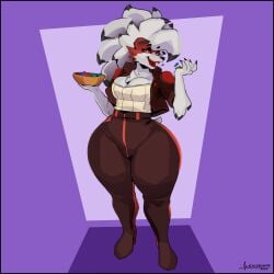 1girls big_breasts breasts cleavage female furry lycanroc mainlinemojo pokemon pokemon_(species) tagme thick_thighs wide_hips