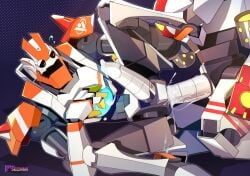 anal anal_sex bodily_fluids cock cum cum_inside duo erection gay genital_fluids genitals hi-fi_rush hi_res humanoid machine male male/male male_only male_penetrating_male orgasm penetration penile penis robot robot_humanoid sex yaoi