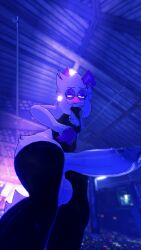 anthro big_balls big_penis clothed clothing cryptiacurves deltarune femboy furry goat green_glasses hi_res itzxenoshi male penis pink_eyes ralsei ralsei_(cryptiacurves) ralsei_with_white_fur solo thick_thighs thighhighs thighs undertale_(series) vrchat