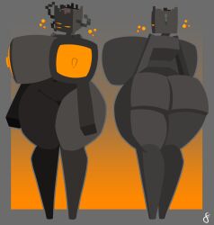 1girls 2d_(artwork) 4random_user_(artist) big_areola breasts breasts_out creaking_(minecraft) creature entity faded_color female female_focus female_only gradient_background grey_background hi_res huge_breasts huge_thighs looking_at_viewer minecraft mojang orange_eyes orange_nipples tagme the_creaking_(minecraft) thighs tree wood