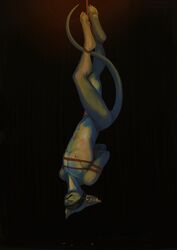 1boy 2019 4_toes anthro bondage bound cuntboy digital_media_(artwork) domestic_cat felid feline felis hi_res hot_wax intersex jetmongrel mammal navel nipples solo sphynx_(cat) suspension toes yuu_fardeau