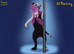 2024 accessory anatomically_correct animal_genitalia animal_vulva anklet belly_dancer bird_dog black_body black_fur black_nose bottomless canid canine canine_genitalia canine_vulva canine_vulva_piercing canis chain_jewelry clitoris clitoris_piercing clothed clothed_feral clothing dalmatian digit_ring domestic_dog ear_piercing eyeshadow face_veil facial_piercing feet female female_feral feral floppy_ears fur furgonomics furry-specific_piercing genital_piercing genitals gold_(metal) gold_jewelry hi_res hole_in_ear hunting_dog industrial_piercing isabella_piercing jess_(kinaj) jewelry kinaj kinktober_2024 labrador looking_at_viewer makeup mammal mixed_breed multi_nipple multiple_ear_piercings multiple_piercings navel navel_piercing nipple_piercing nipples nose_piercing nose_ring on_hind_legs orange_eyes paws pendant_piercing pierced_feral piercing pink_vulva pole retriever ring ring_piercing short_fur smile smiling_at_viewer solo spotlight stripper_pole stud_piercing tail tail_accessory tail_jewelry tail_ring teats toe_ring toes translucent translucent_clothing veil vulva vulva_piercing waist_chain white_body white_fur