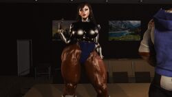 1boy 1girls 3d 3d_model 3d_render abs alternate_hairstyle athletic athletic_female boots brickhouse capcom chrome chun-li chun-li_(battle_ouffit_sfv) cuffs cybernetics female glowing_eyes interracial justfrog-entertainment long_hair luke_sullivan male male/female metallic_body muscular muscular_female muscular_legs muscular_male nanomachines pale-skinned_female pale_skin pantyhose penis street_fighter street_fighter_v tagme thick_thighs thighs thunder_thighs thunderthighs toned toned_body toned_female veins veiny veiny_penis virt-a-mate virtamate