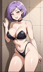 ai_generated amity_blight big_ass big_breasts female female_only legitimate milf mommy pointy_ears purple_hair revealing_clothes seductive seductive_eyes seductive_look seductive_pose seductive_smile short_hair smile smiling smiling_at_viewer solo solo_female the_owl_house thick_thighs