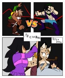 2boys 2females 2girls 2males artist_name artist_request bed bedroom big_breasts billie_bust_up breasts demon elaine_corso_(billie_bust_up) feline female furries furry goat male needlemouse_(series) oc ocs on_bed on_the_bed original_character original_characters sarah_henderson_(needlemouse) serval signature sleeping sonic.exe_(series)