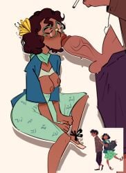 blowjob bruno_madrigal concept_art cousins disney encanto glasses incest latina latino mirabel_madrigal oral teenage_boy teenage_girl teenager