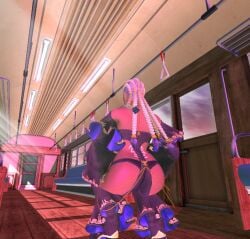 1girls african_female ass dark-skinned_female dolores_(kof) king_of_fighters king_of_fighters_xv misspussyfan sexy shaking_butt squatting twerking xnalara