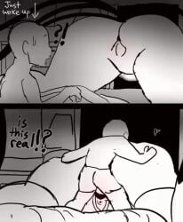 <1_second_video 1boy 1girls 2koma anon anonymous_male big_ass bigger_female doggy_style female forbiddenchees8 from_behind from_behind_position larger_female male monochrome sex sex_from_behind shorter_than_10_seconds size_difference smaller_male straight tagme vaginal_penetration vertical_video video