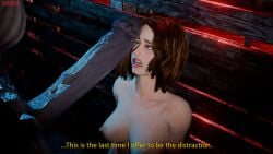 1boy 1girls 3d 3d_(artwork) 3d_render blender blender_(artwork) blender_(software) blender_cycles demogorgon dubious_consent english english_dialogue english_text lesbian_gets_dicked lesbian_with_male monster monster_cock oofoe orange_hair orientation_play robin_buckley self_upload stranger_things subtitled