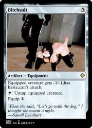 bitchsuit bondage bondage bone_gag final_fantasy_viii gagged petplay rinoa_heartilly squall_leonhart