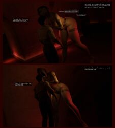3d ass big_belly bra breasts bulge burp burping cyberpunk_2077 dominant dominant_pred female female_pred judy_alvarez lepetitejane1111 multiple_prey naked nude nude_female nudity unwilling_prey vore